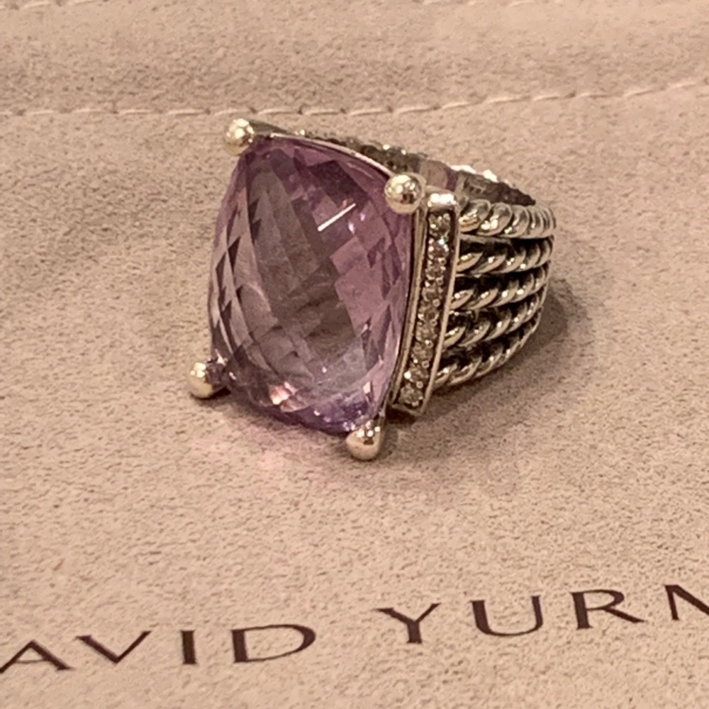 David Yurman amethyst diamond ring Wheaton 20x16